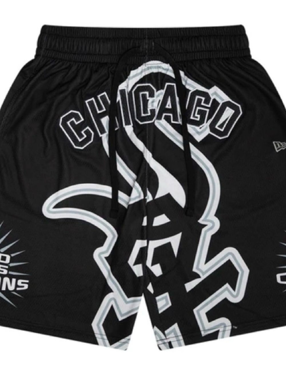 New Era Chicago Graphic Black Men's Athletic Shorts - Picture 2 of 10